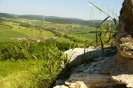 Der großartige Ausblick von der Ruine Schaumburg auf das „Schaumberger Land“, Copyright: Schaumburgverein Schalkau