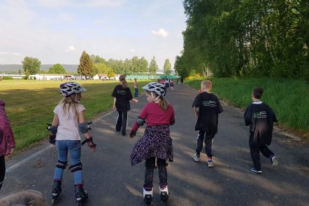 Der jährliche Sporttag „Laufen und Skaten für die Arbeitsgemeinschaften“ der Grundschule Wildenheid – Haarbrücken.