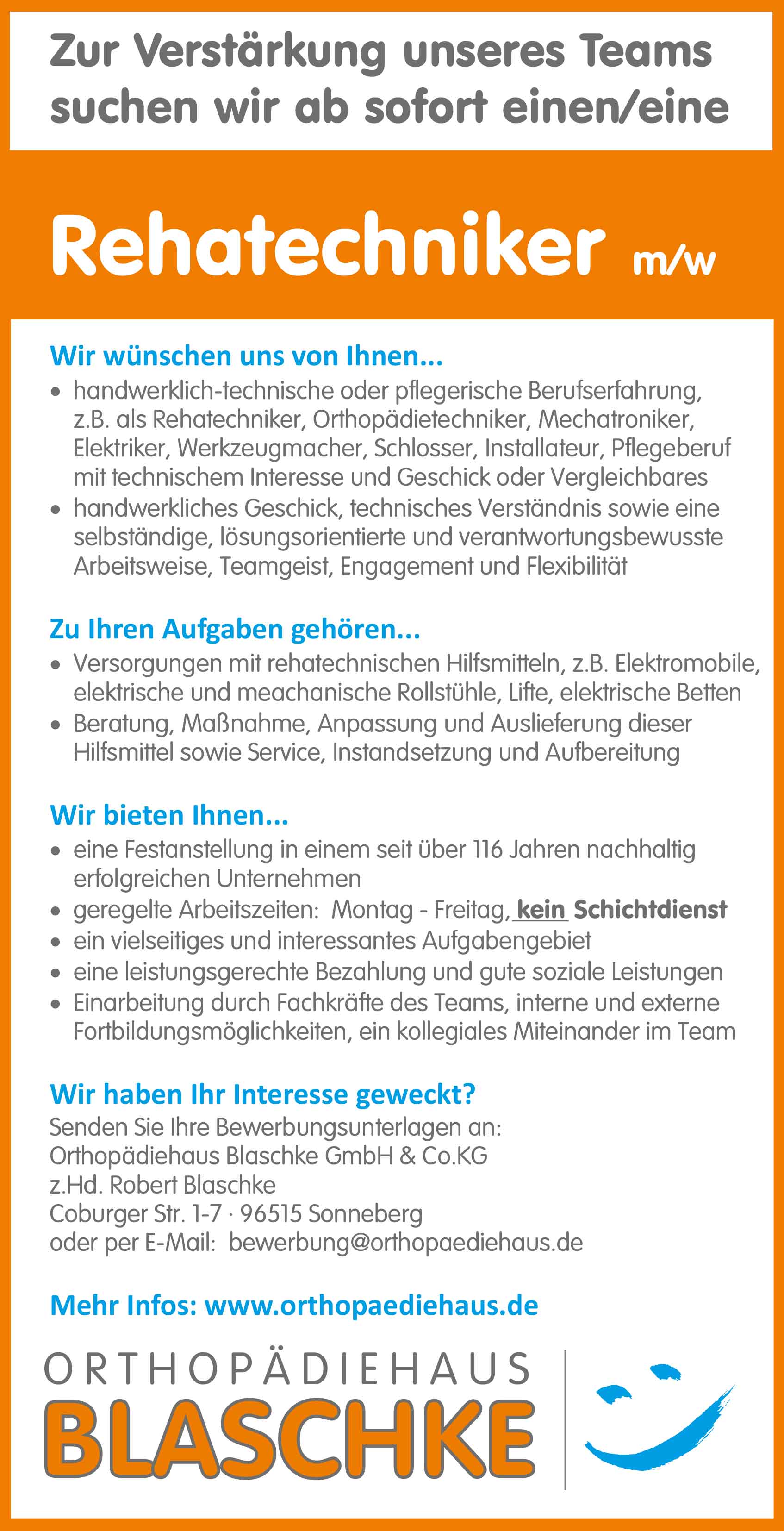 Orthopädiehaus Blaschke GmbH & Co.KG › mein-amadeus.de