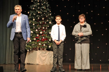 Bürgermeister Dr. Heiko Voigt, Oskar Reichenbacher und Doris Motschmann (von links).